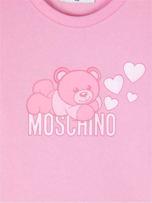 T-shirt bambina maniche lunghe orso MOSCHINO KID-TEEN | HDO00TLBA1150243